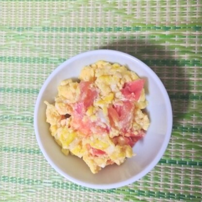 はじゃじゃちゃんo(^▽^)o卵とトマトをマヨネーズ炒め彩りも綺麗で味もしっかり旨みがあって美味しかったですo(^▽^)oリピにポチ（≧∇≦*）ありがとうござ